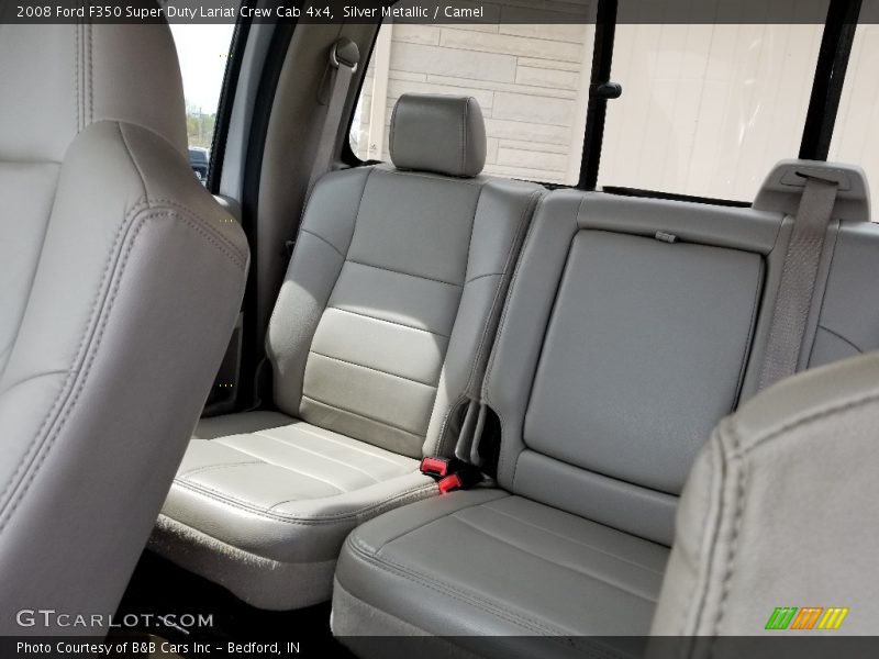 Silver Metallic / Camel 2008 Ford F350 Super Duty Lariat Crew Cab 4x4
