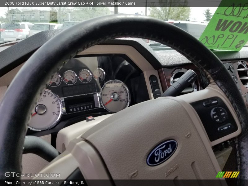 Silver Metallic / Camel 2008 Ford F350 Super Duty Lariat Crew Cab 4x4