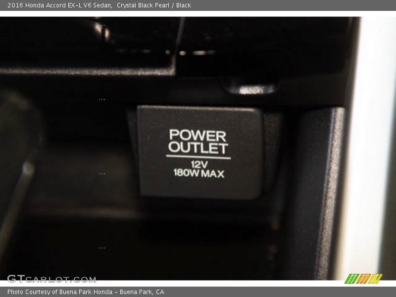 Crystal Black Pearl / Black 2016 Honda Accord EX-L V6 Sedan