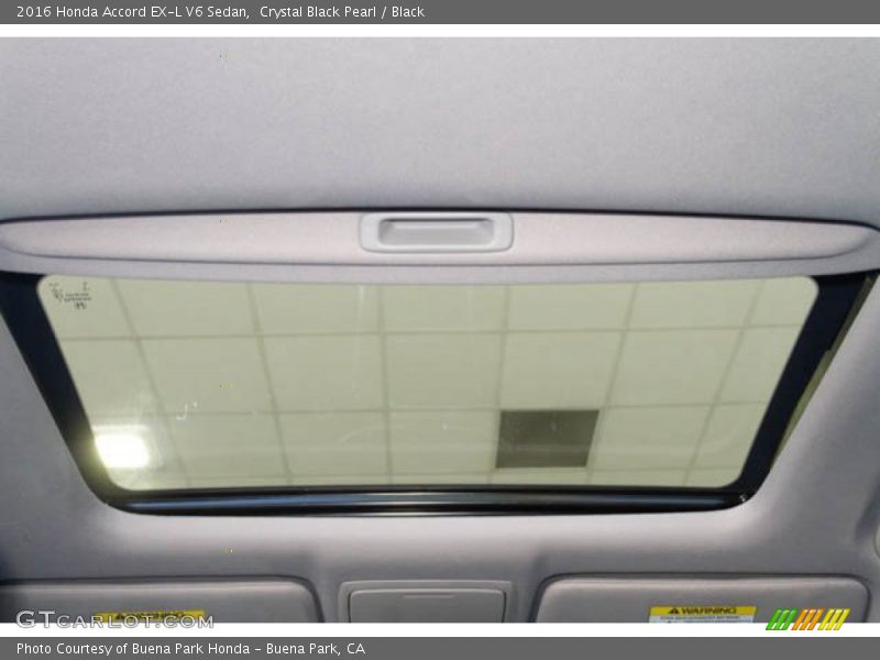 Crystal Black Pearl / Black 2016 Honda Accord EX-L V6 Sedan