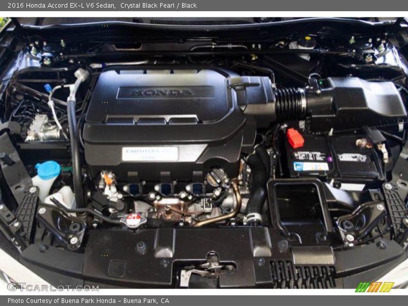 Crystal Black Pearl / Black 2016 Honda Accord EX-L V6 Sedan