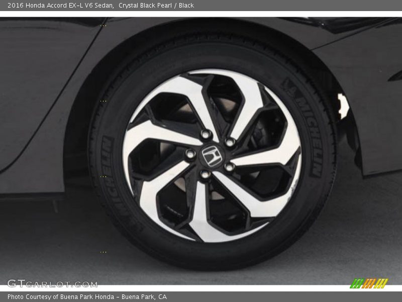 Crystal Black Pearl / Black 2016 Honda Accord EX-L V6 Sedan