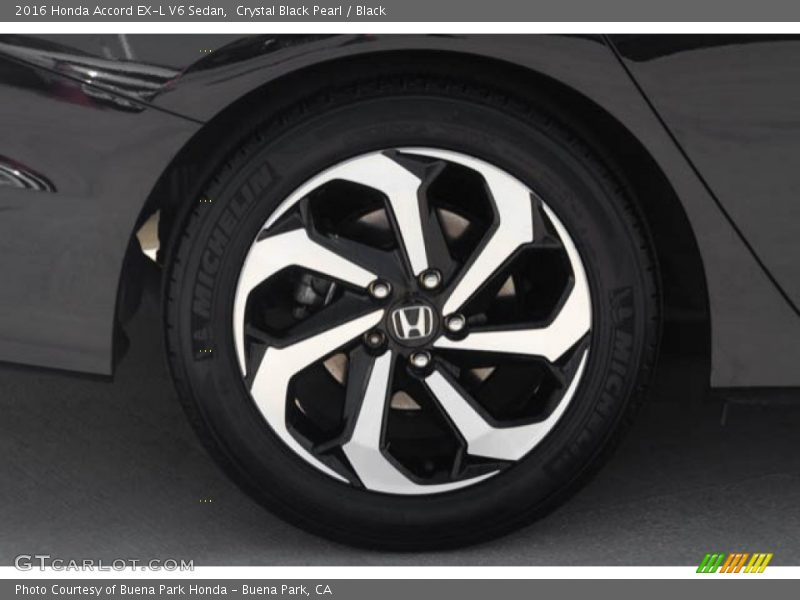 Crystal Black Pearl / Black 2016 Honda Accord EX-L V6 Sedan