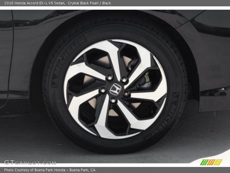 Crystal Black Pearl / Black 2016 Honda Accord EX-L V6 Sedan
