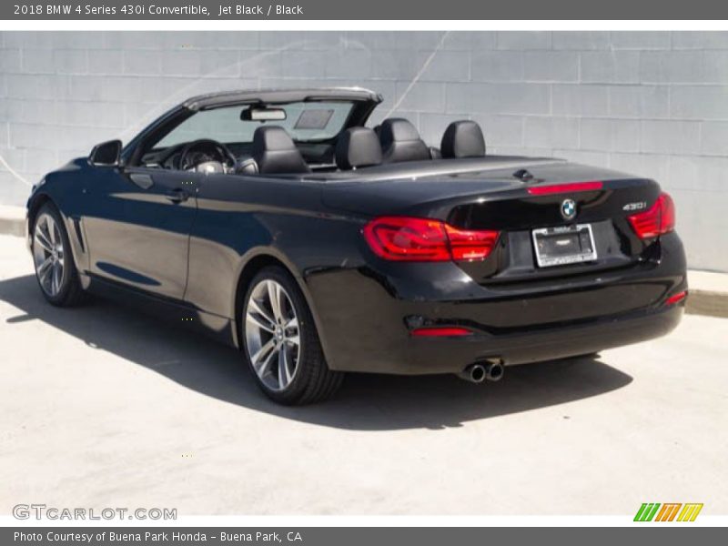 Jet Black / Black 2018 BMW 4 Series 430i Convertible