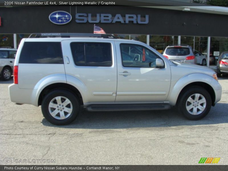 Silver Lightning Metallic / Graphite 2006 Nissan Pathfinder LE 4x4