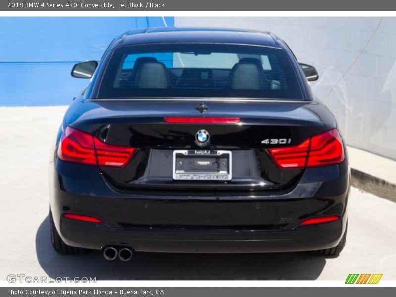 Jet Black / Black 2018 BMW 4 Series 430i Convertible