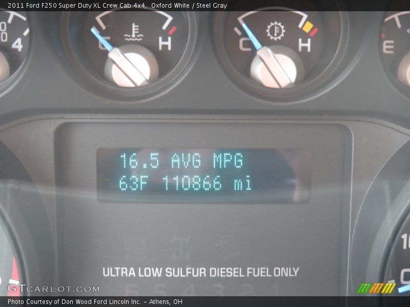 Oxford White / Steel Gray 2011 Ford F250 Super Duty XL Crew Cab 4x4