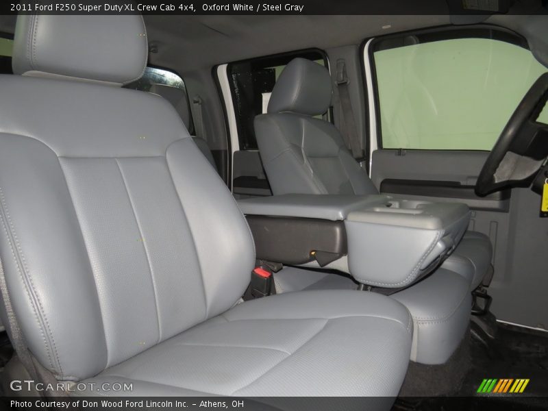 Oxford White / Steel Gray 2011 Ford F250 Super Duty XL Crew Cab 4x4