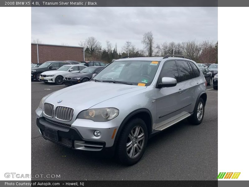 Titanium Silver Metallic / Black 2008 BMW X5 4.8i