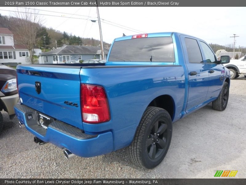 Hydro Blue Sport Edition / Black/Diesel Gray 2019 Ram 1500 Classic Tradesman Crew Cab 4x4