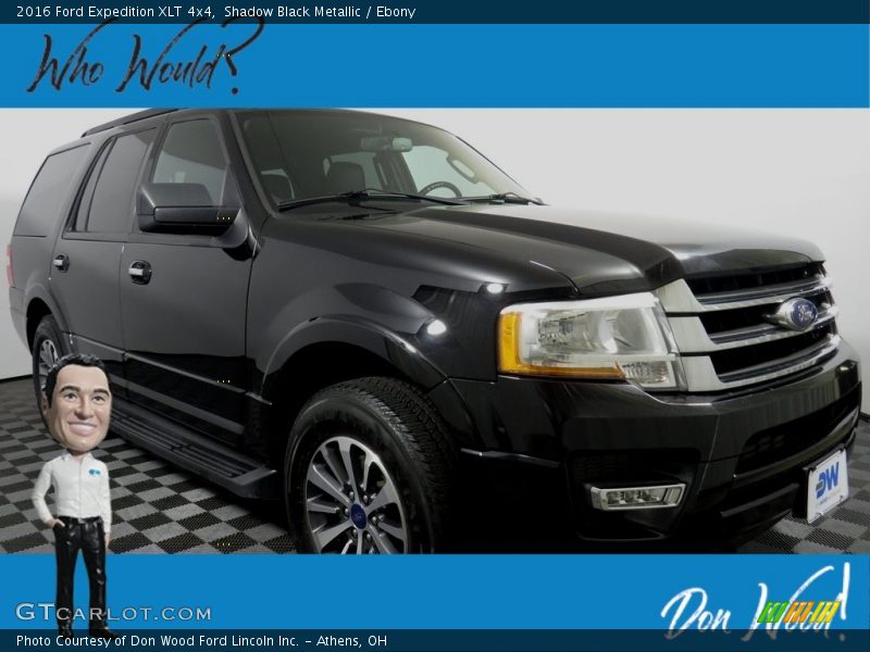 Shadow Black Metallic / Ebony 2016 Ford Expedition XLT 4x4