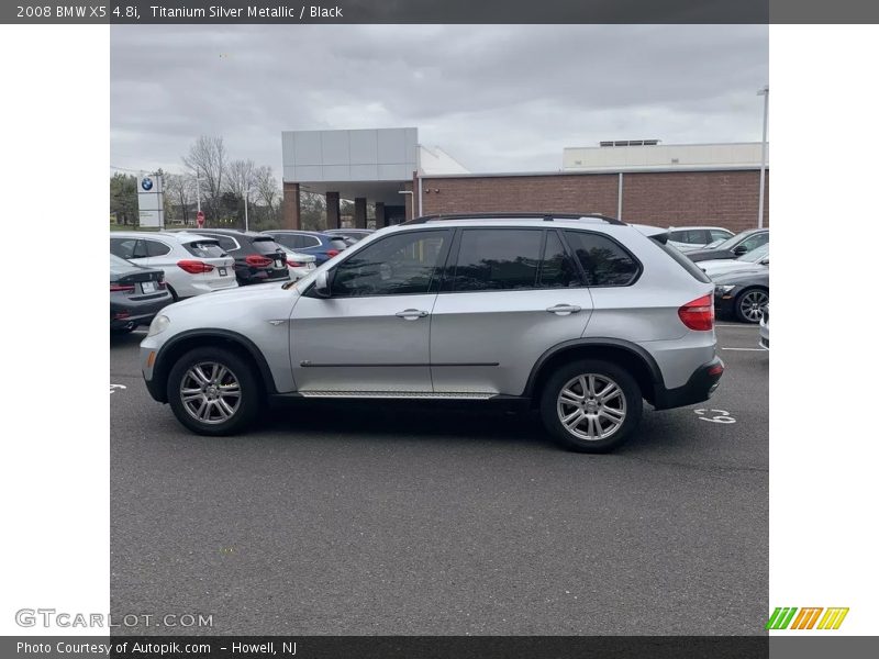 Titanium Silver Metallic / Black 2008 BMW X5 4.8i