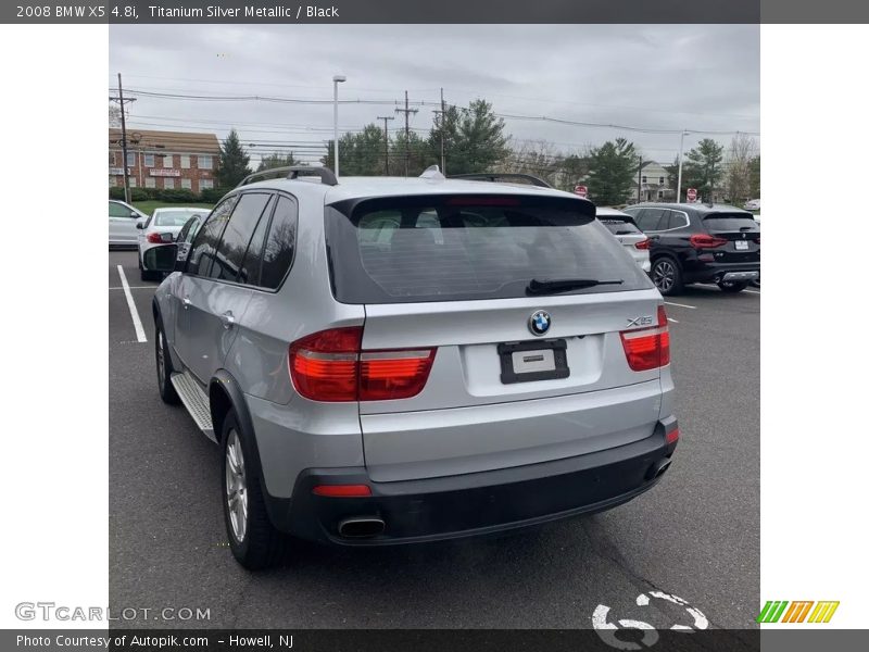 Titanium Silver Metallic / Black 2008 BMW X5 4.8i