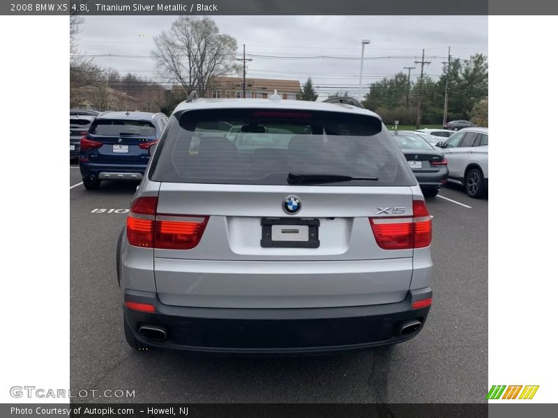 Titanium Silver Metallic / Black 2008 BMW X5 4.8i