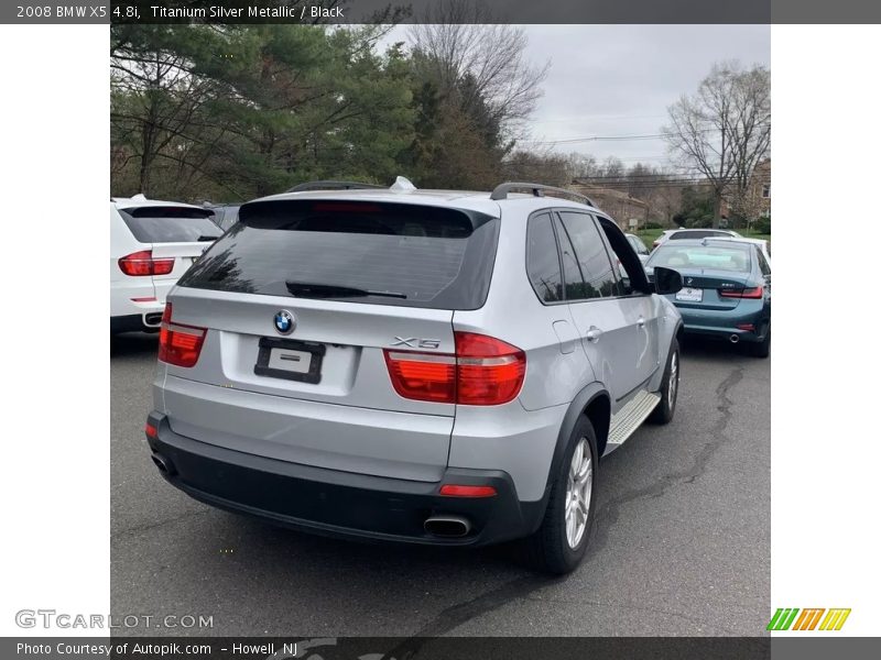 Titanium Silver Metallic / Black 2008 BMW X5 4.8i
