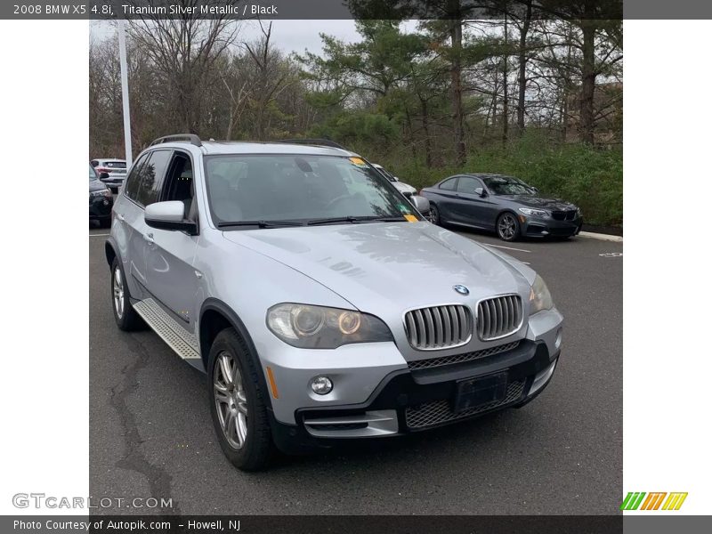 Titanium Silver Metallic / Black 2008 BMW X5 4.8i