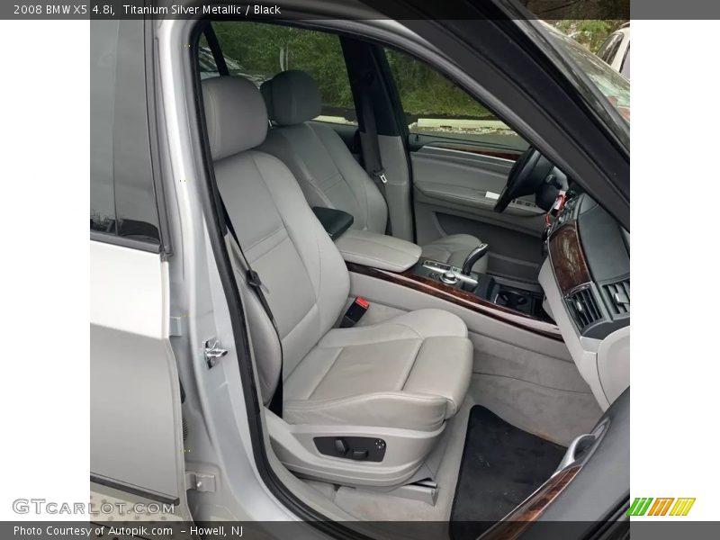 Titanium Silver Metallic / Black 2008 BMW X5 4.8i