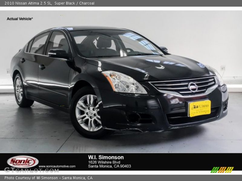Super Black / Charcoal 2010 Nissan Altima 2.5 SL
