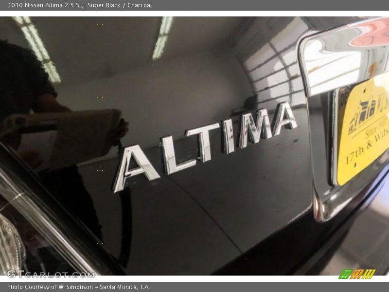 Super Black / Charcoal 2010 Nissan Altima 2.5 SL