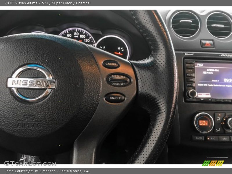Super Black / Charcoal 2010 Nissan Altima 2.5 SL