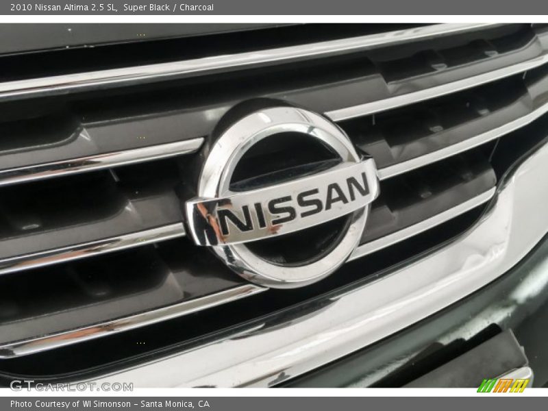 Super Black / Charcoal 2010 Nissan Altima 2.5 SL