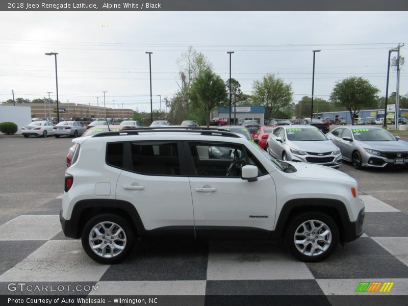 Alpine White / Black 2018 Jeep Renegade Latitude