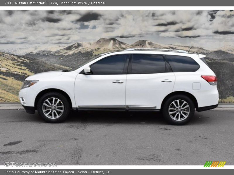 Moonlight White / Charcoal 2013 Nissan Pathfinder SL 4x4
