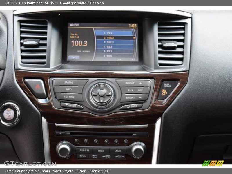 Moonlight White / Charcoal 2013 Nissan Pathfinder SL 4x4