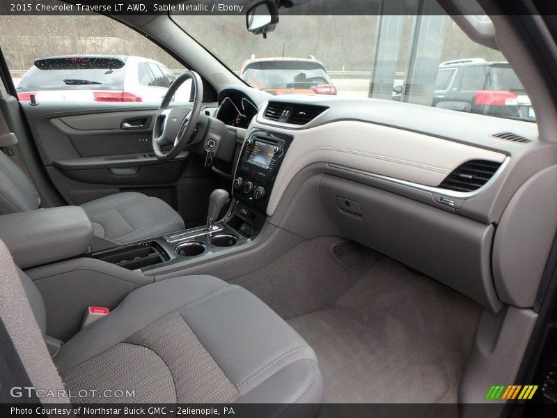 Sable Metallic / Ebony 2015 Chevrolet Traverse LT AWD