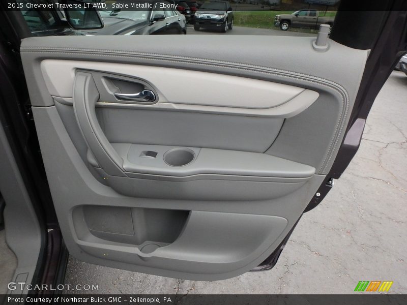 Sable Metallic / Ebony 2015 Chevrolet Traverse LT AWD