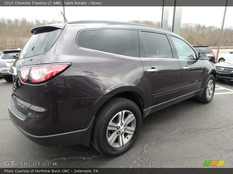 Sable Metallic / Ebony 2015 Chevrolet Traverse LT AWD