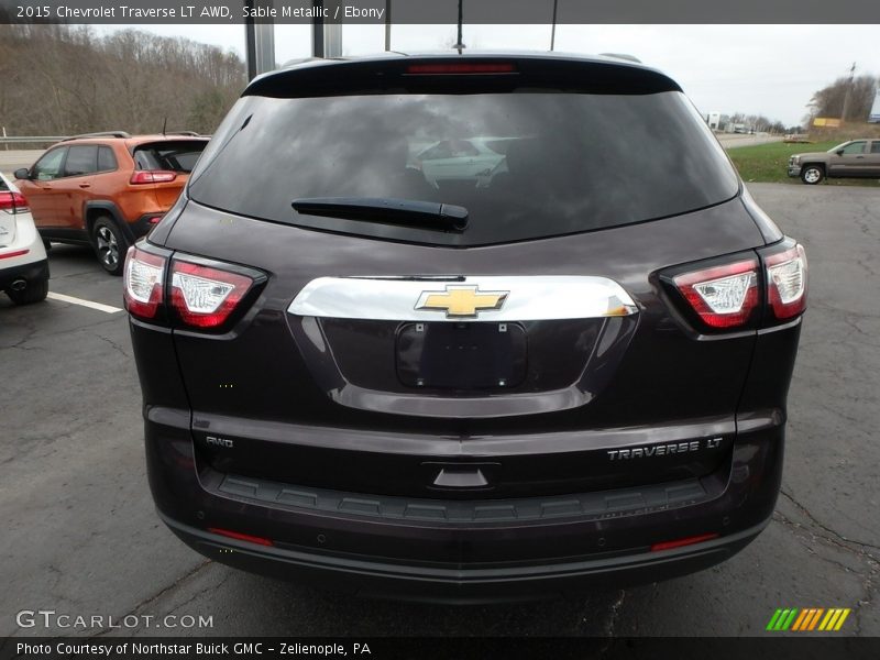 Sable Metallic / Ebony 2015 Chevrolet Traverse LT AWD