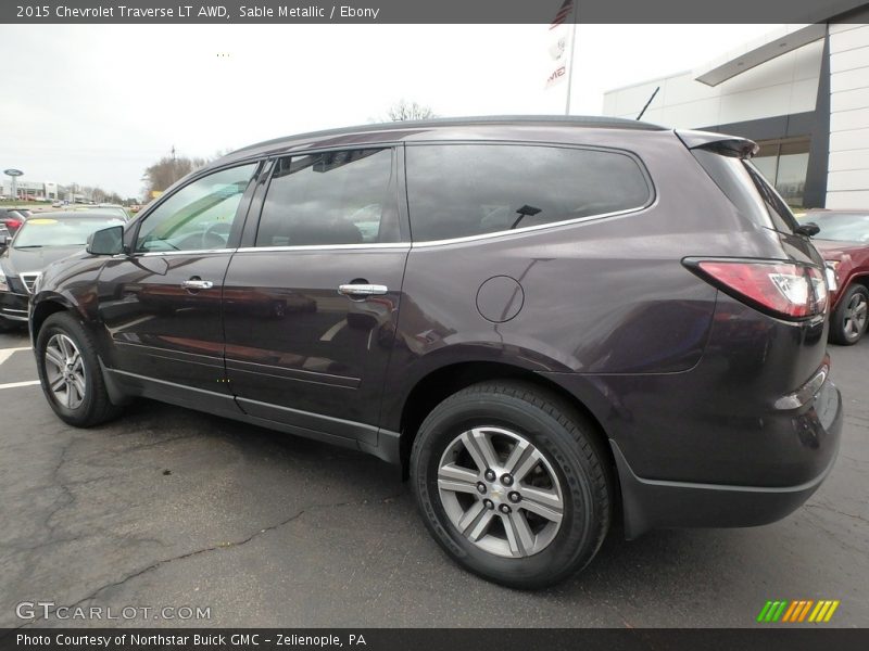 Sable Metallic / Ebony 2015 Chevrolet Traverse LT AWD