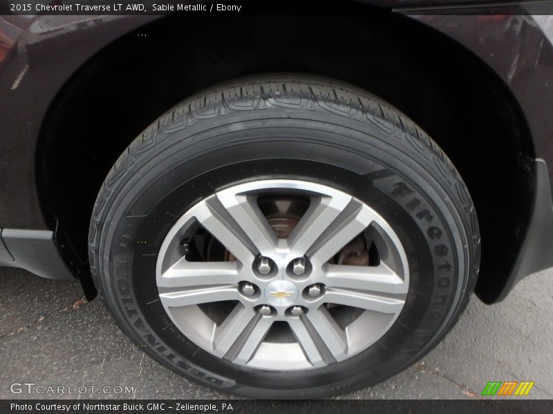 Sable Metallic / Ebony 2015 Chevrolet Traverse LT AWD