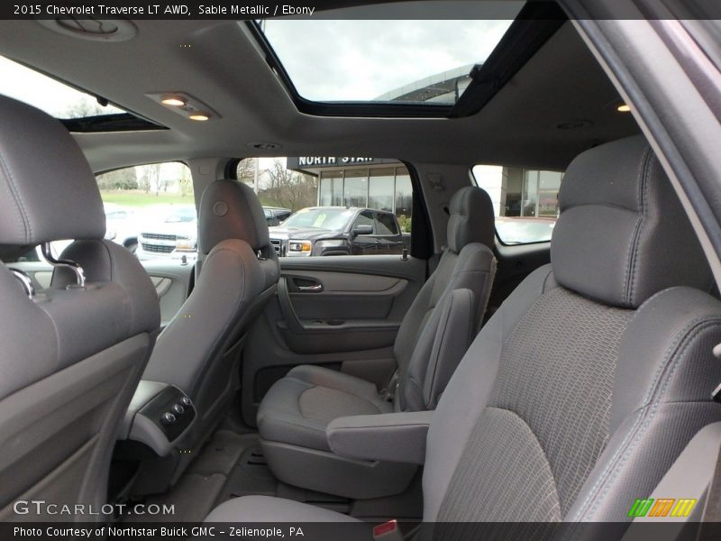Sable Metallic / Ebony 2015 Chevrolet Traverse LT AWD