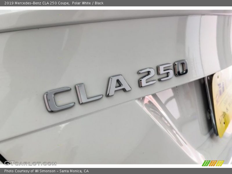 Polar White / Black 2019 Mercedes-Benz CLA 250 Coupe