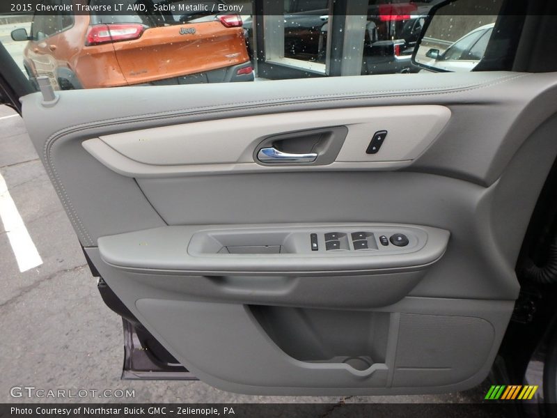 Sable Metallic / Ebony 2015 Chevrolet Traverse LT AWD