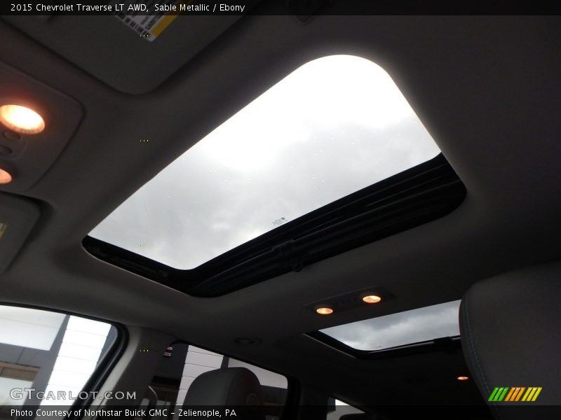 Sable Metallic / Ebony 2015 Chevrolet Traverse LT AWD