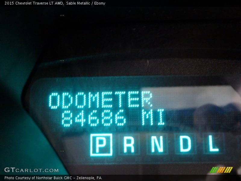 Sable Metallic / Ebony 2015 Chevrolet Traverse LT AWD