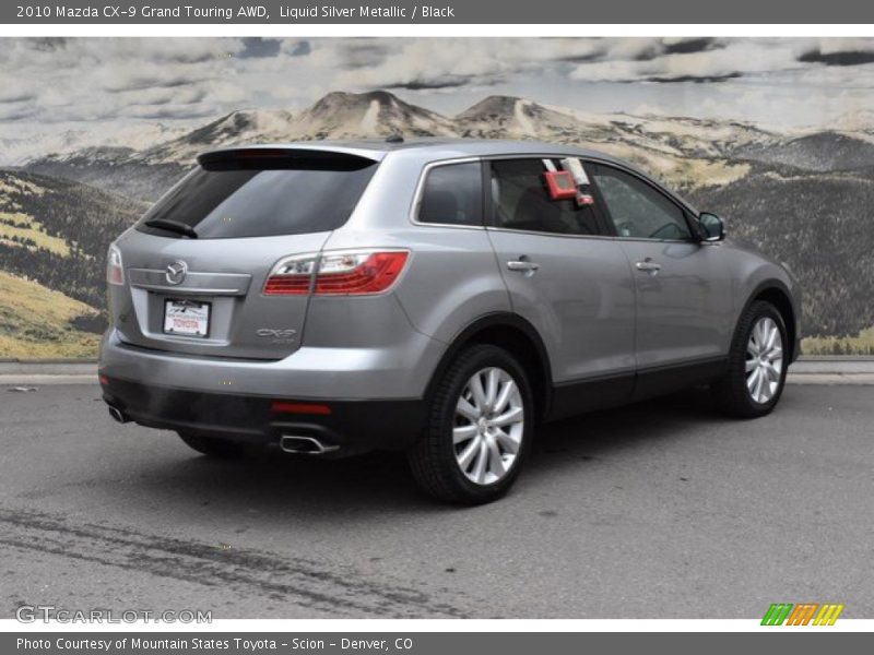 Liquid Silver Metallic / Black 2010 Mazda CX-9 Grand Touring AWD