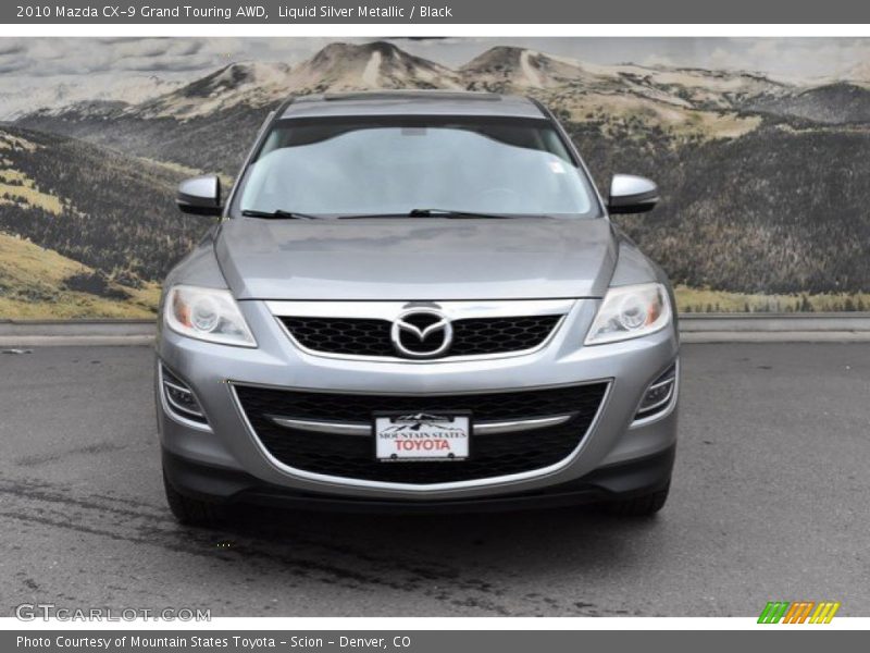 Liquid Silver Metallic / Black 2010 Mazda CX-9 Grand Touring AWD