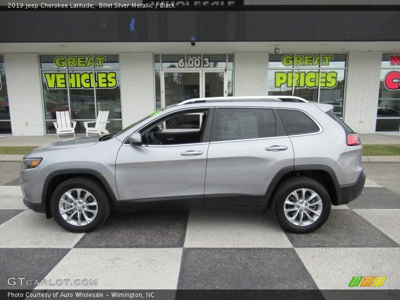 Billet Silver Metallic / Black 2019 Jeep Cherokee Latitude