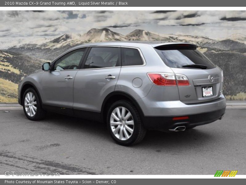 Liquid Silver Metallic / Black 2010 Mazda CX-9 Grand Touring AWD