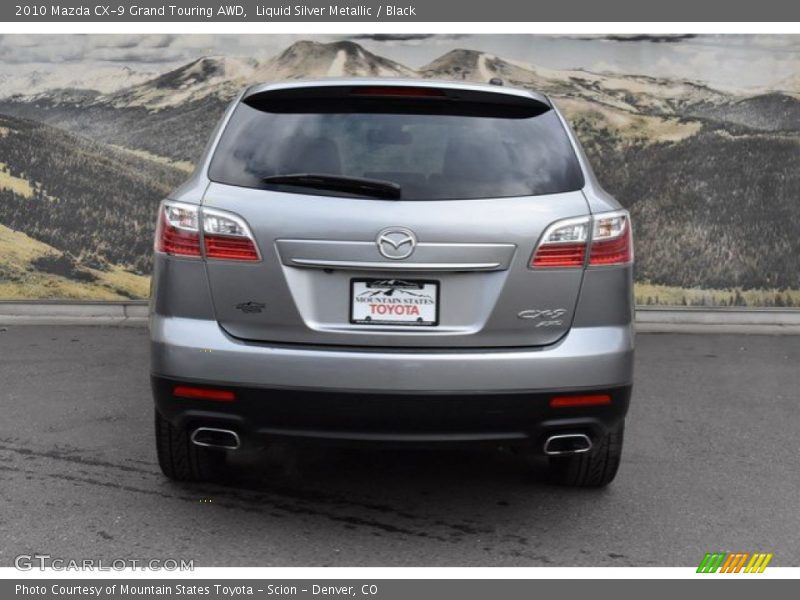 Liquid Silver Metallic / Black 2010 Mazda CX-9 Grand Touring AWD