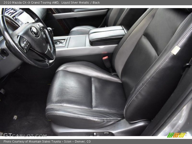 Liquid Silver Metallic / Black 2010 Mazda CX-9 Grand Touring AWD