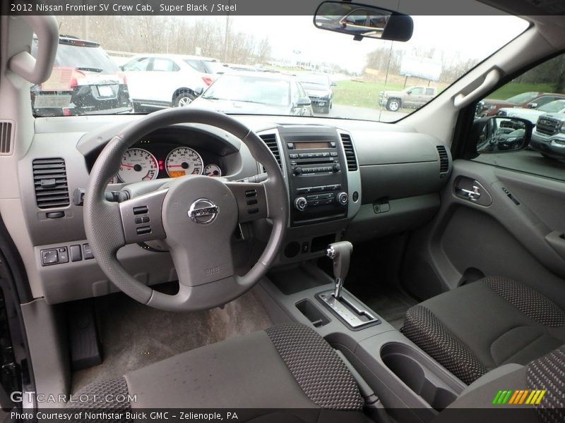 Super Black / Steel 2012 Nissan Frontier SV Crew Cab