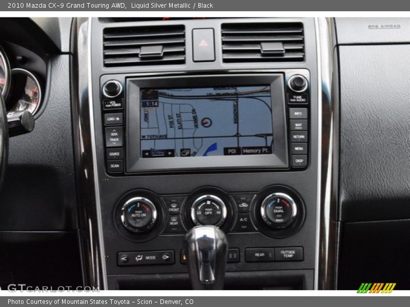 Liquid Silver Metallic / Black 2010 Mazda CX-9 Grand Touring AWD