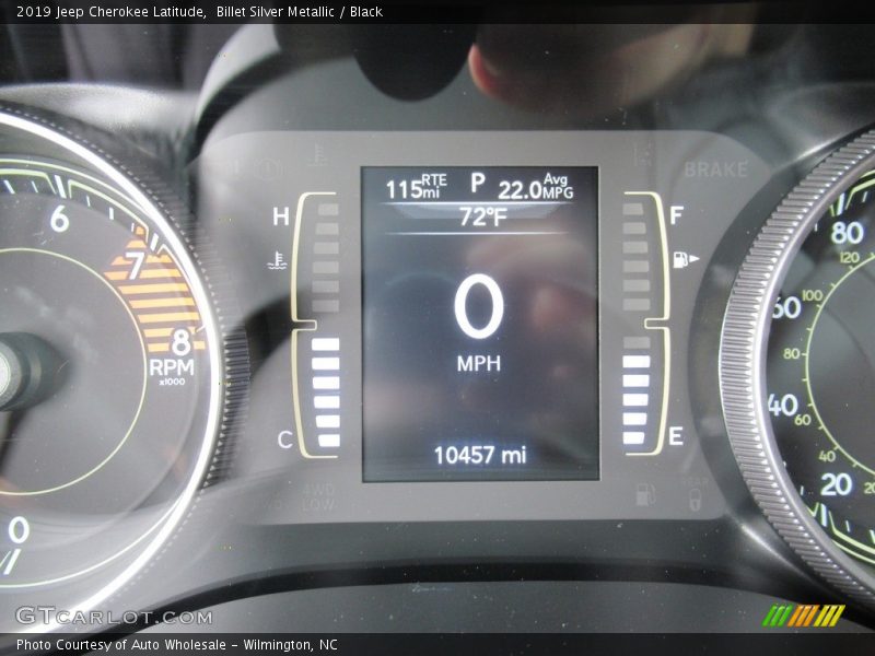 Billet Silver Metallic / Black 2019 Jeep Cherokee Latitude