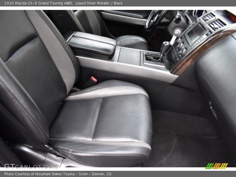 Liquid Silver Metallic / Black 2010 Mazda CX-9 Grand Touring AWD
